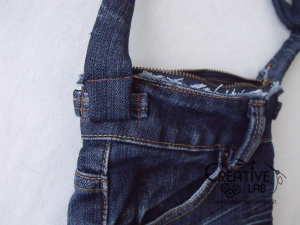 tutorial riciclare jeans fare borsello tracolla fai da te diy 37